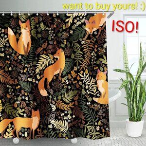 ISO this fox shower curtain